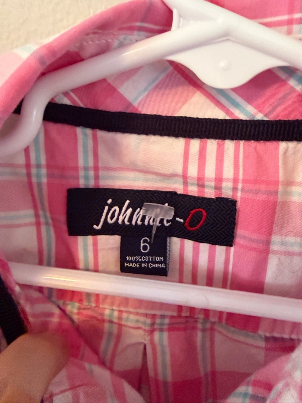 Johnnie-O Pink Plaid Button-Up Shirt - Picture 3 of 3